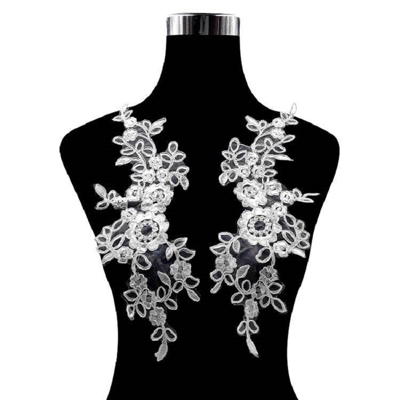Embroidery Flower Pattern - 꽃 패턴에 1 쌍 자수 DIY