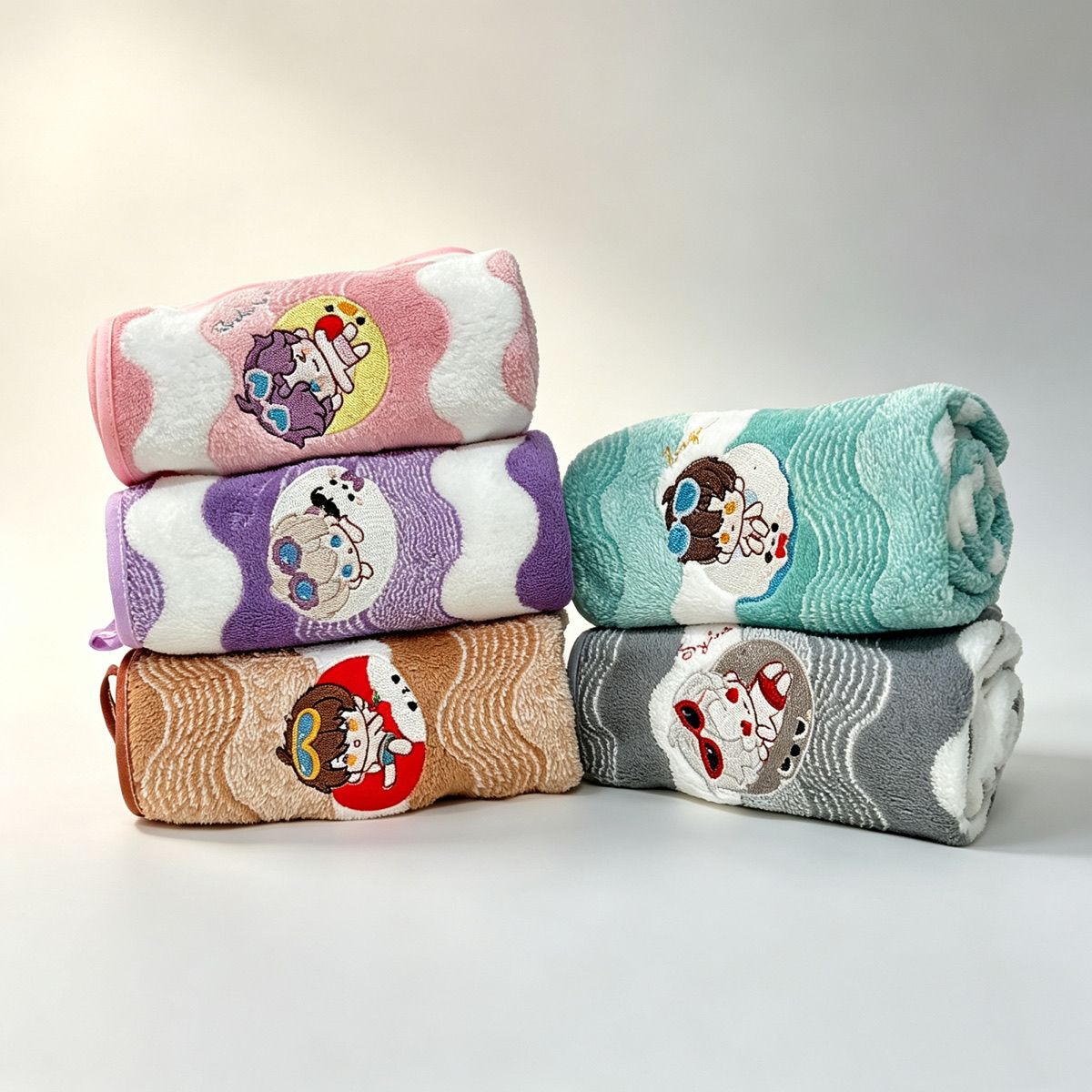 Embroidery Gift Ideas - 애니메이션 러브 앤 딥스페이스 코랄 플리스