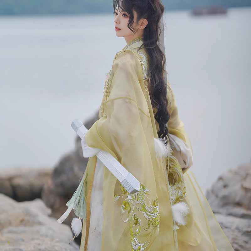 Embroidery Gradient - Wuxia Swordsman Hanfu 복장 남성 그라데이션