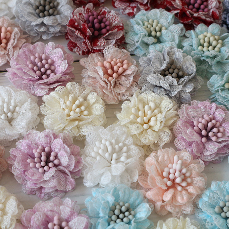 Embroidery Daisy Flower - DIY 액세서리 드레스 모자 신발 장식에