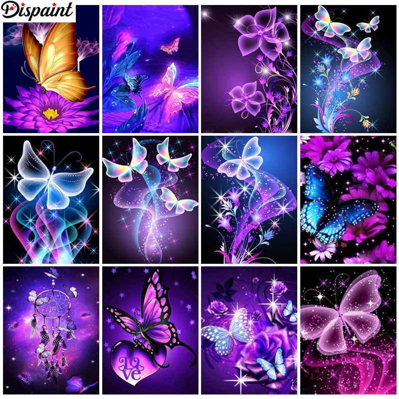 Embroidery Cross Stitch Patterns - Dispaint 라인 석 그림 크리스탈 장식