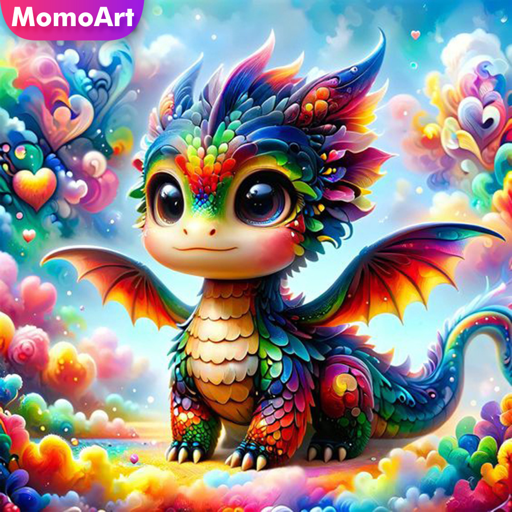 Embroidery Gift Ideas - Momoart 전체 사각형 라운드 다이아몬드 페인팅