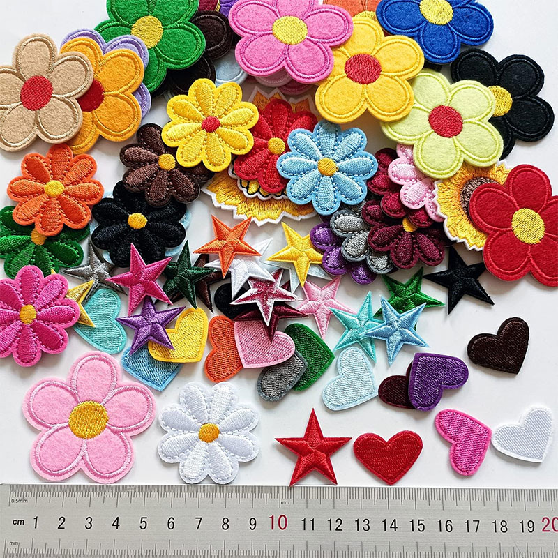 2-10개 꽃 모양 아이언 온 패치 귀여운 데이지 자수 - Embroidery Daisy Flower 리뷰 및 가격