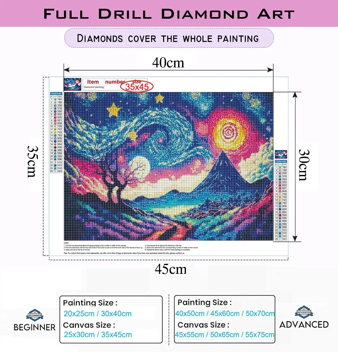 다이아몬드 페인팅 키트, 지자 대피라미드 그림, DIY - Embroidery In Egypt 리뷰 및 가격