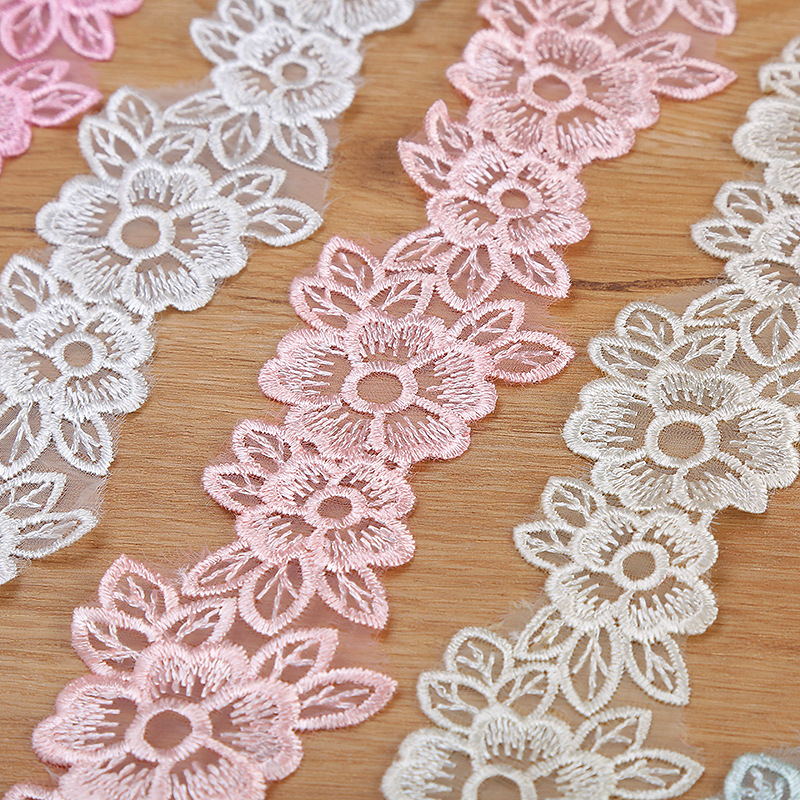 5CM 너비 수 놓은 Organza 꽃 레이스 트림 리 - Embroidery Flower Pattern 리뷰 및 가격