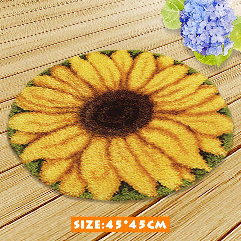꽃무늬 카펫 래치 훅 러그 키트 DIY 공예 세그먼트  - Printed Embroidery Kit 리뷰 및 가격