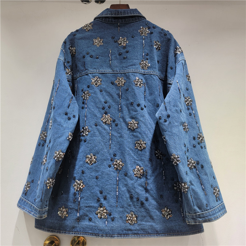 SuperAen 자수 플레어 플라워스 폴로 칼라 데님  - Embroidery Flower Pattern 리뷰 및 가격