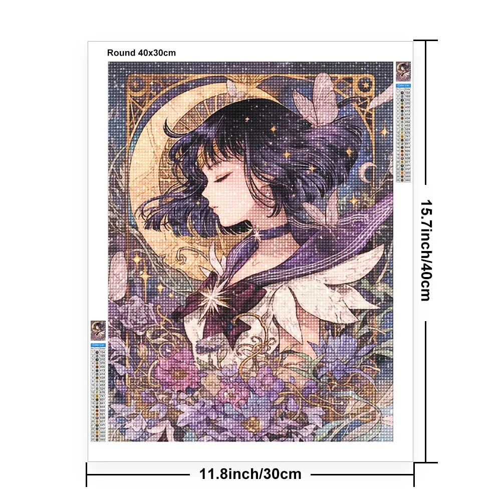 만화 애니메이션 다이아몬드 페인팅 아름다운 달 소녀 전 - Embroidery Gift Ideas 리뷰 및 가격