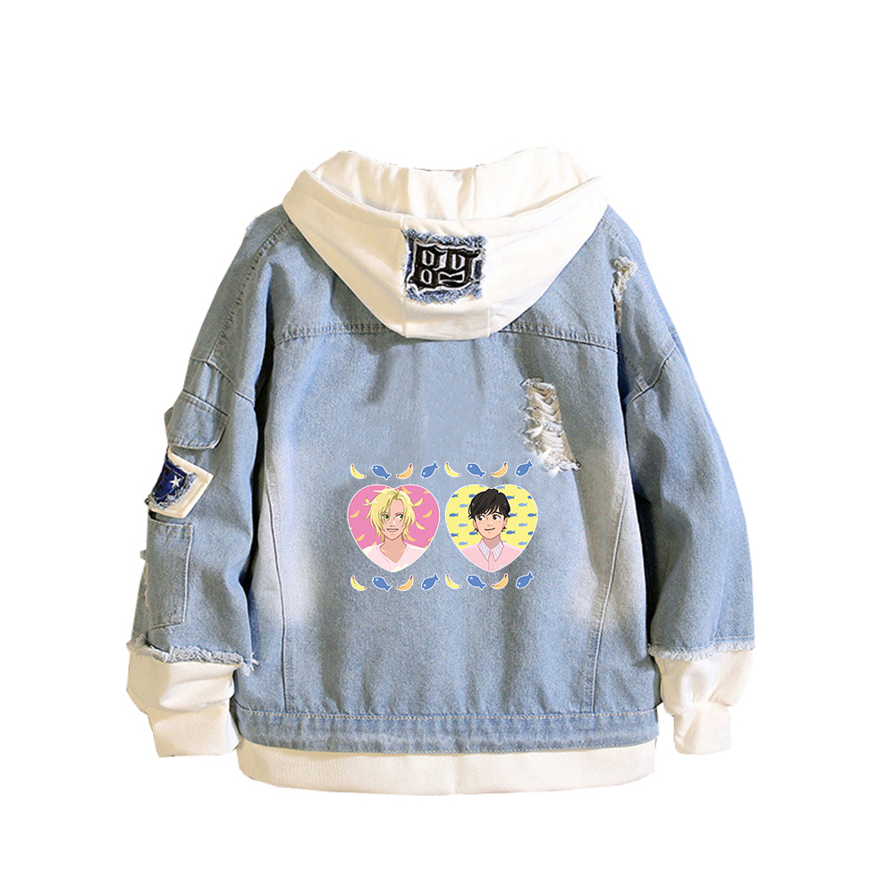 바나나 피쉬 데님 자켓 애니메이션 청바지 후드 Ash  - Embroidery Jacket Jeans 리뷰 및 가격