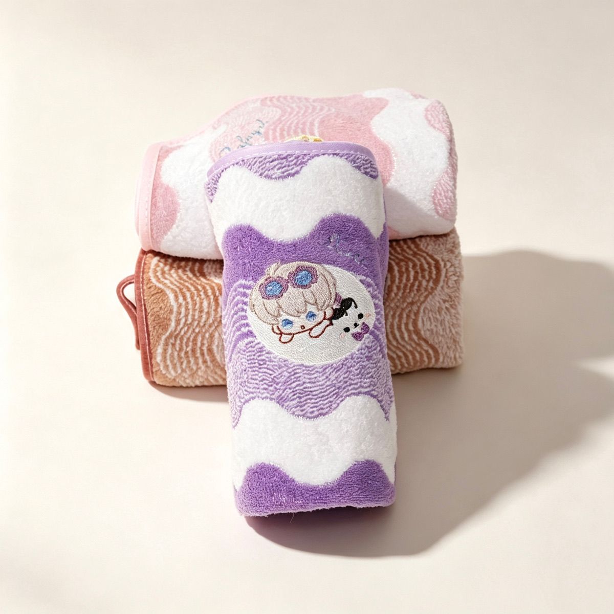 애니메이션 러브 앤 딥스페이스 코랄 플리스 핸드 타월  - Embroidery Gift Ideas 리뷰 및 가격