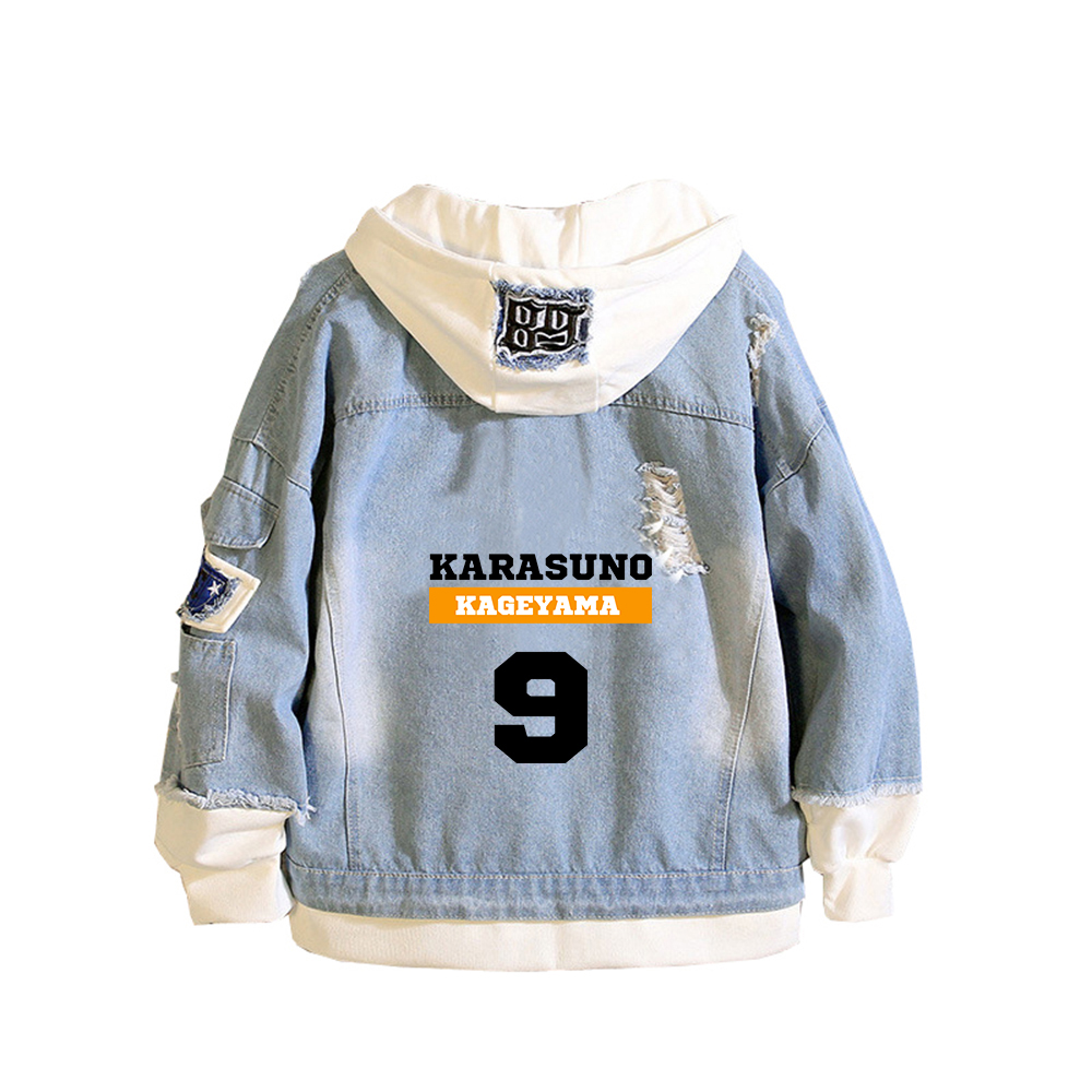 Haikuu Karasuno VBC 프린트 여성 청바지 - Embroidery Jacket Jeans 리뷰 및 가격