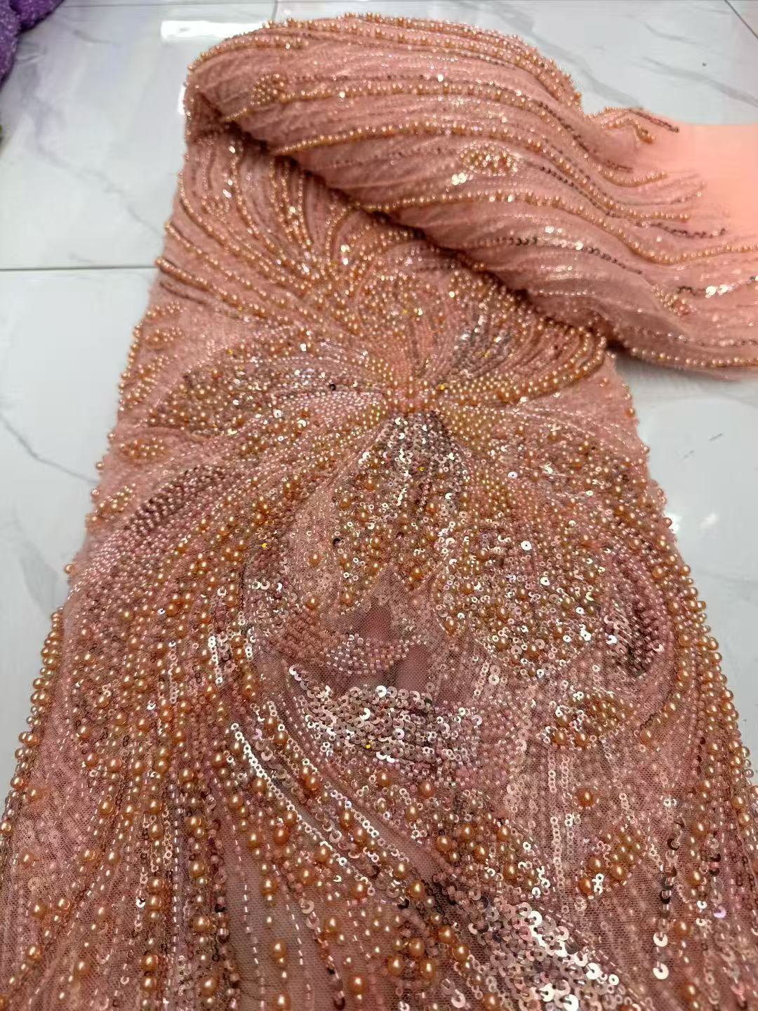 2026 아프리카 스팽글 비즈 레이스 원단 고품질 프랑 - Embroidery Gradient 리뷰 및 가격