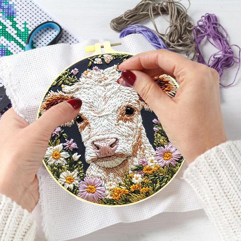 성인용 자수 키트, 소 데이지 꽃 자수 펀치 바늘 키트 - Embroidery Daisy Flower 리뷰 및 가격