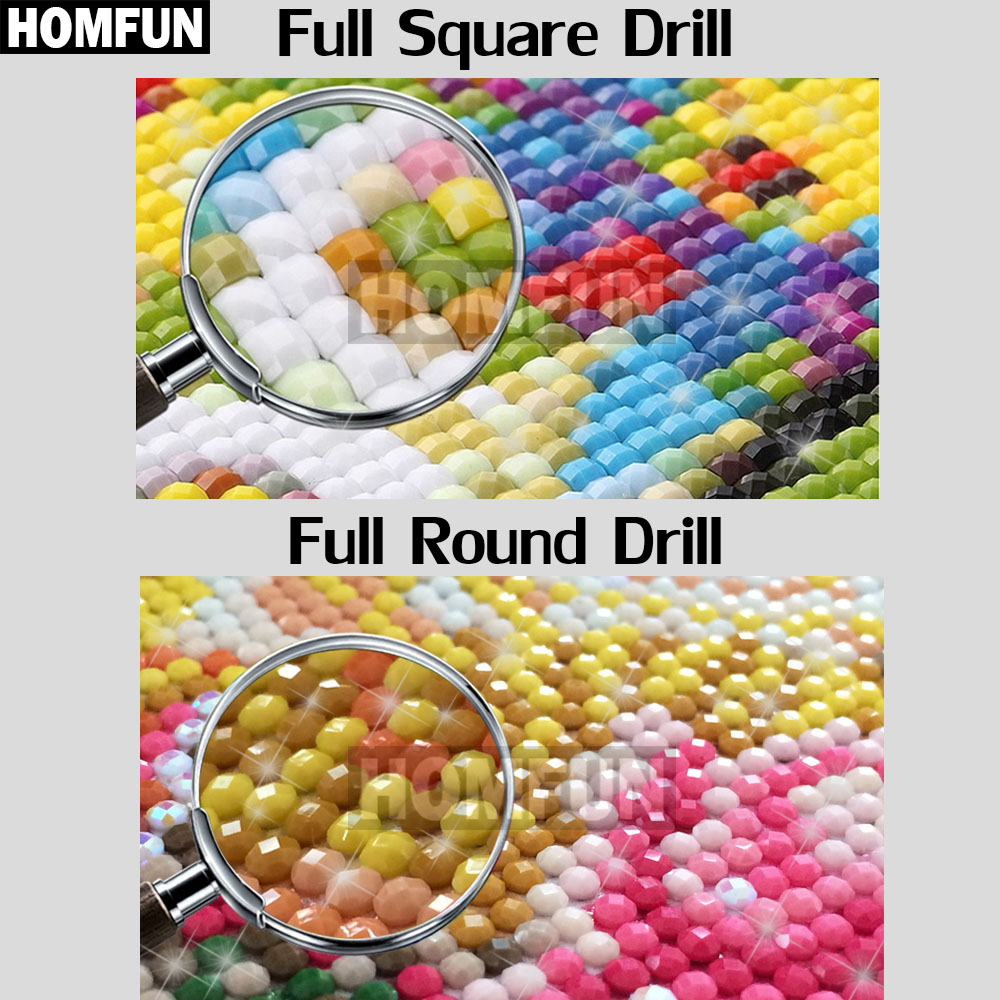 HOMFUN AB 다이아몬드 페인팅 크로스 스티치 패턴 - Embroidery Cross Stitch Patterns 리뷰 및 가격