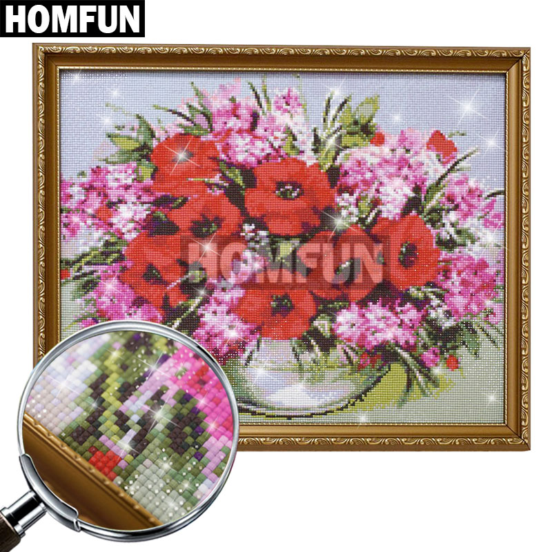 HOMFUN 전체 다이아몬드 자수 