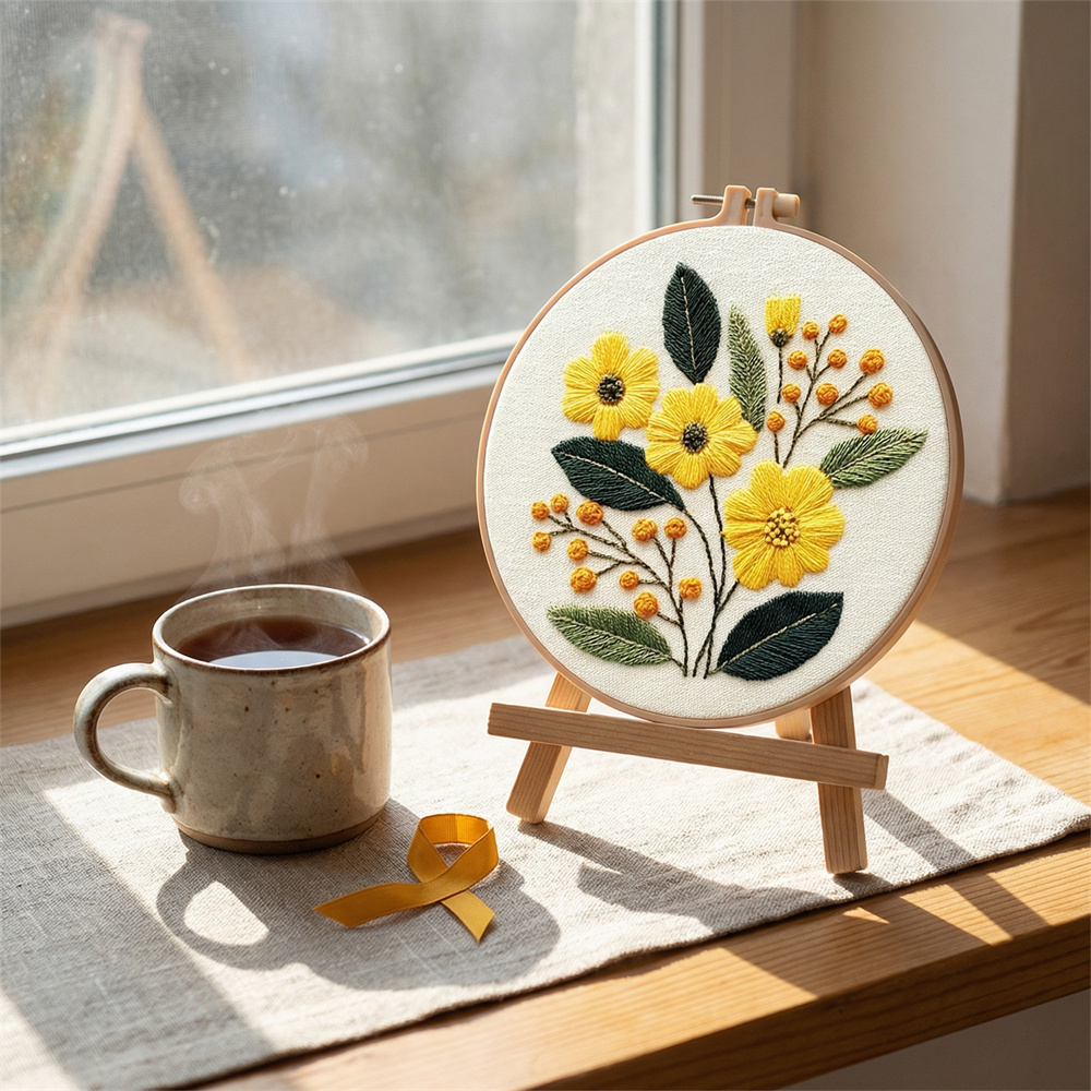 MomoArt DIY 자수 키트 꽃 패턴 바느질 크로스 - Embroidery Daisy Flower 리뷰 및 가격