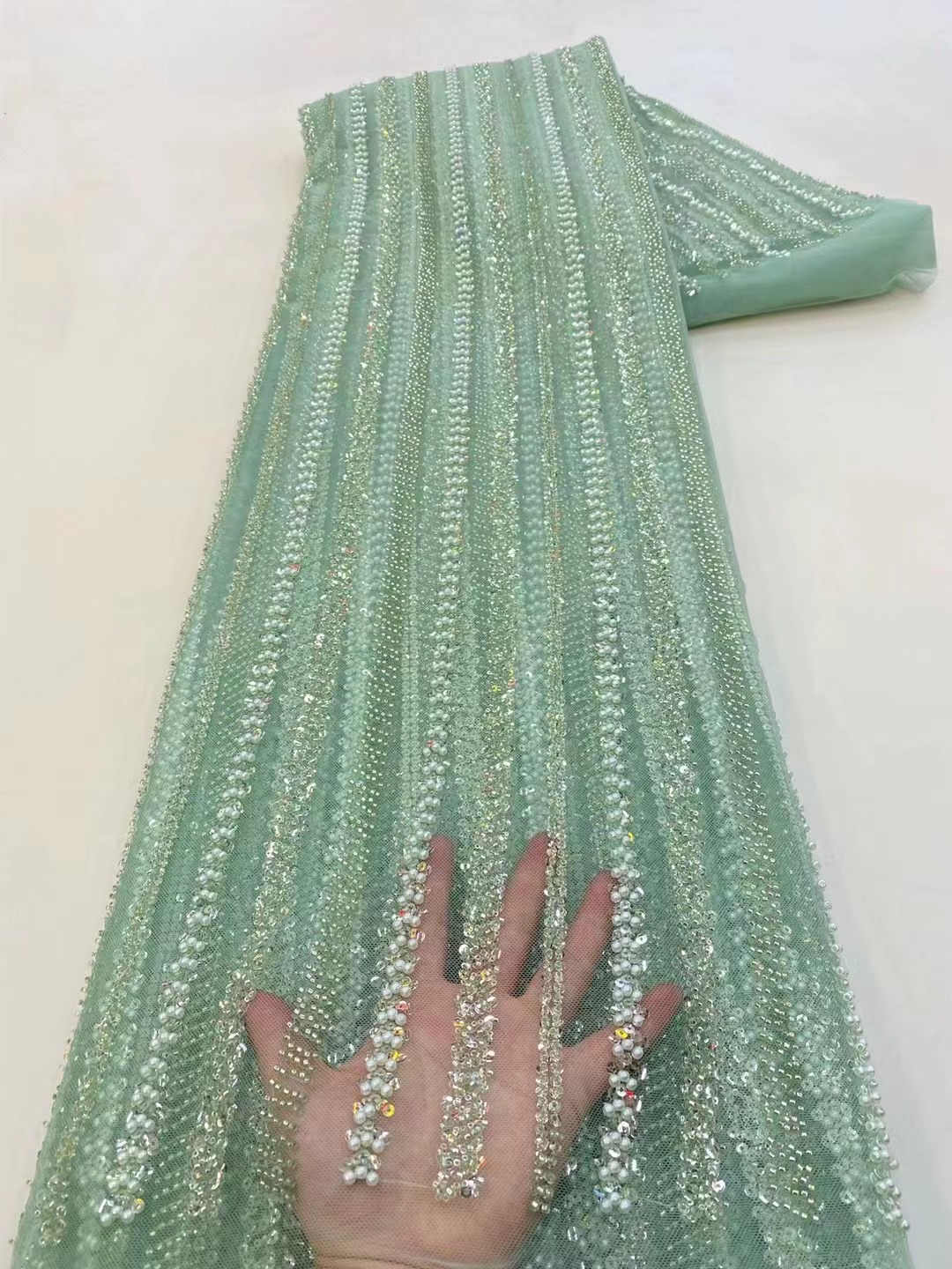 고품질 아프리카 나이지리아 최신 튤 레이스 원단 자수  - Embroidery Gradient 리뷰 및 가격