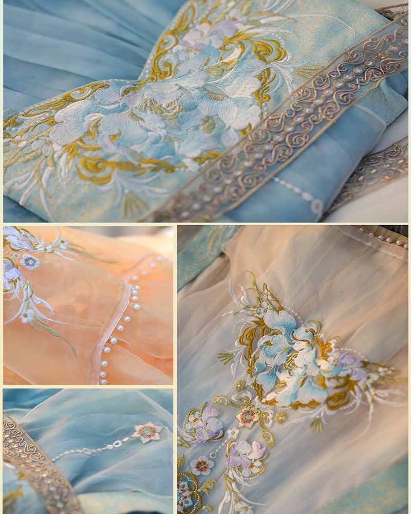 중국어 Hanfu 드레스 여성 전통 자수 Hanfu 카 - Embroidery Yellow 리뷰 및 가격